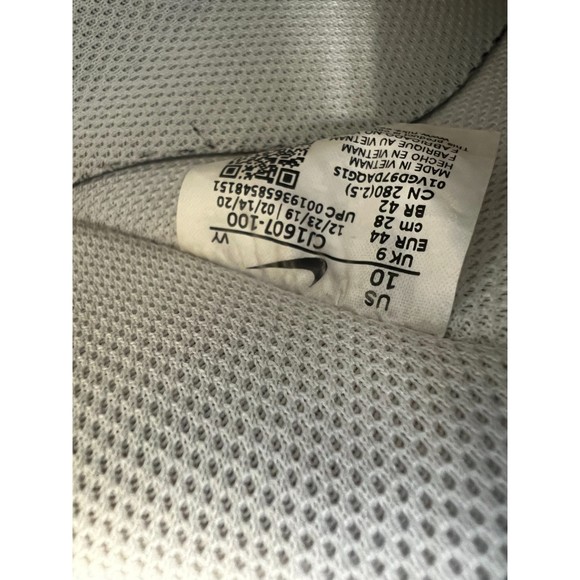 Nike sneakers Air Force 1 Low White 10 mens 2020 CJ1607-100 midnight navy shoes - Picture 10 of 11